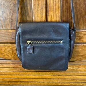 Vintage Boulder Ridge Organizer Crossbody Bag B brown leather